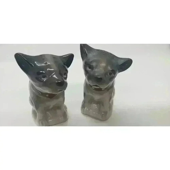 Vintage Dog Puppy Salt & Pepper Set Ceramic Japan 1950s House Gift Dog Lover - Picture 10 of 11